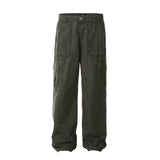 Men's Vintage Wash Loose Straight Leg Pants