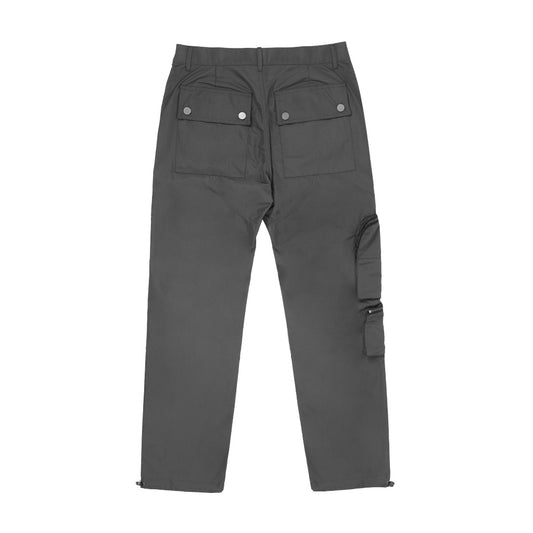 Original Gray Multi-pocket Straight Casual Overalls