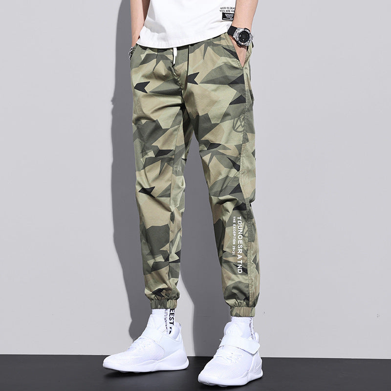 Camouflage Overalls Men's Trendy Brand Loose-fitting Casual Pants