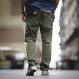 Japanese Style Retro Back Pocket Casual Cargo Pants