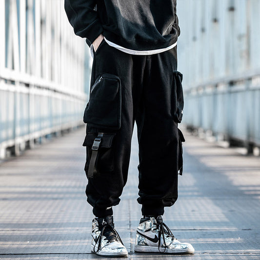 Men's Autumn And Winter Sports Sweatpants Tide Brand Functional Wind Beam Pants