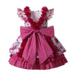 Girls Floral Dress Cute Birthday Flower