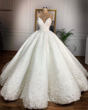 Deep V-neck Sexy Lace Floor-length Wedding Dress Romantic Aura Dignified Wedding Banquet Welcome 2024 New Spring