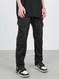 Deconstruction Function Glued Zipper Shell Men's Overalls Tide Brand