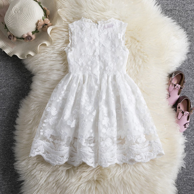 Girls lace princess dress