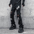 Skull And Crossbones Distressed Jeans Men