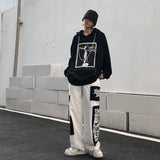 Male Ins Tide Brand High Street Lazy Wind Gangly Handsome Fall Sense Straight Long Pants