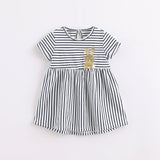 Girl's yarn-dyed striped dress