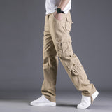 Cotton Multi-pocket Loose Cargo Trousers Straight Outdoor Large Size Camouflage Men's Pants