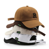 Adjustable Cap Letter R Embroidery Unisex Baseball Cap - AL MONI EXPRESS