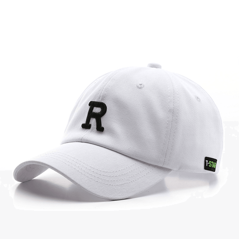 Adjustable Cap Letter R Embroidery Unisex Baseball Cap - AL MONI EXPRESS