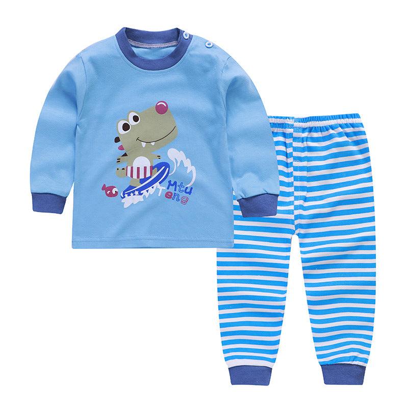 Autumn And Winter Pajamas, Baby Autumn Clothes, Long Trousers, Girls' Home Clothes, Long Sleeves - Almoni Express