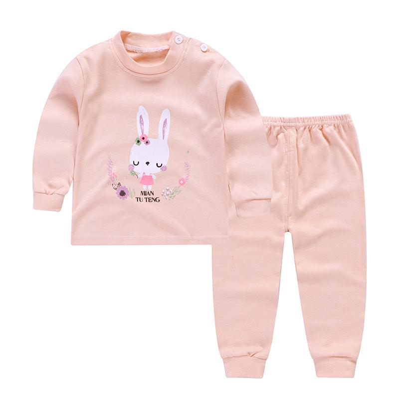 Autumn And Winter Pajamas, Baby Autumn Clothes, Long Trousers, Girls' Home Clothes, Long Sleeves - Almoni Express