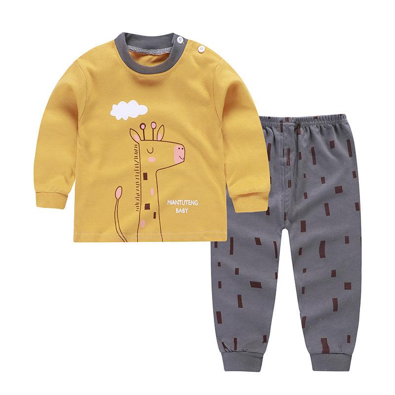 Autumn And Winter Pajamas, Baby Autumn Clothes, Long Trousers, Girls' Home Clothes, Long Sleeves - Almoni Express