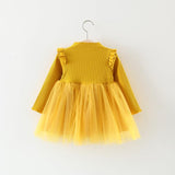 Autumn Girl Princess Dress Baby Girl Skirt Gauze Girl Children 0-1-2-3 Years Old Baby Girl Dress - Almoni Express