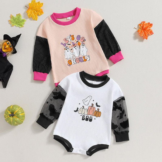 Autumn Halloween Romper One-piece Baby's Shirt - Almoni Express