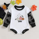 Autumn Halloween Romper One-piece Baby's Shirt - Almoni Express