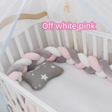 Baby Bumper Bed Braid Knot Pillow Cushion Bumper for Infant cuna Bebe lit Crib Protector Cot Bumper Room Decor - Almoni Express