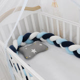 Baby Bumper Bed Braid Knot Pillow Cushion Bumper for Infant cuna Bebe lit Crib Protector Cot Bumper Room Decor - Almoni Express