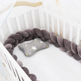 Baby Bumper Bed Braid Knot Pillow Cushion Bumper for Infant cuna Bebe lit Crib Protector Cot Bumper Room Decor - Almoni Express