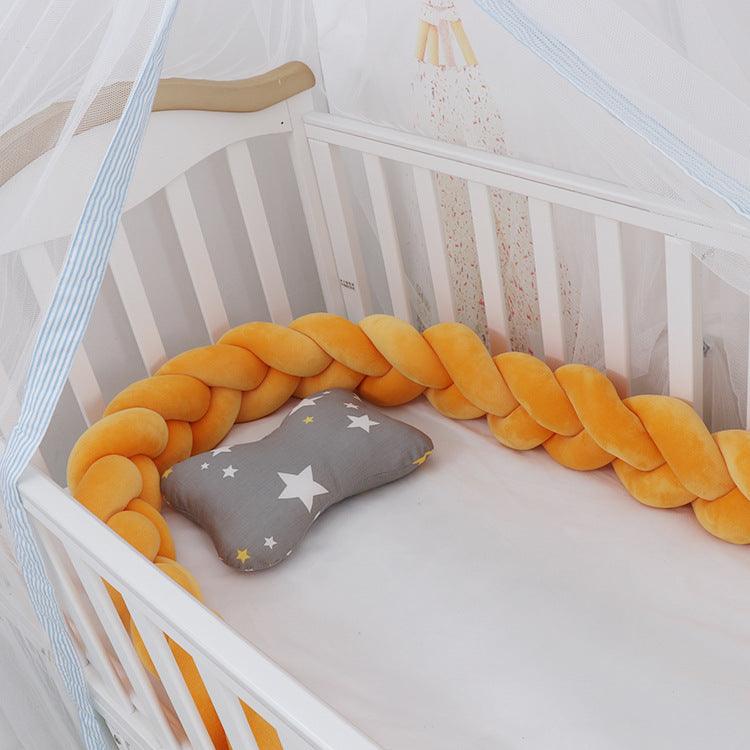 Baby Bumper Bed Braid Knot Pillow Cushion Bumper for Infant cuna Bebe lit Crib Protector Cot Bumper Room Decor - Almoni Express