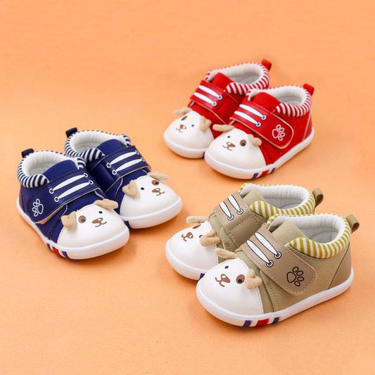 Baby cartoon toddler shoes baby shoes non-slip toe cap - Almoni Express