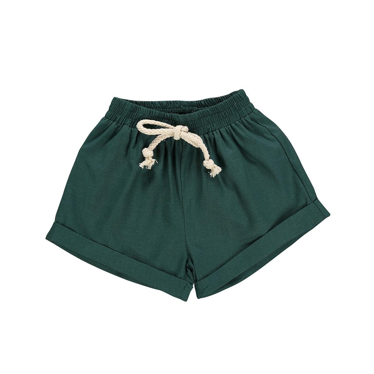 Baby children solid color shorts - Almoni Express