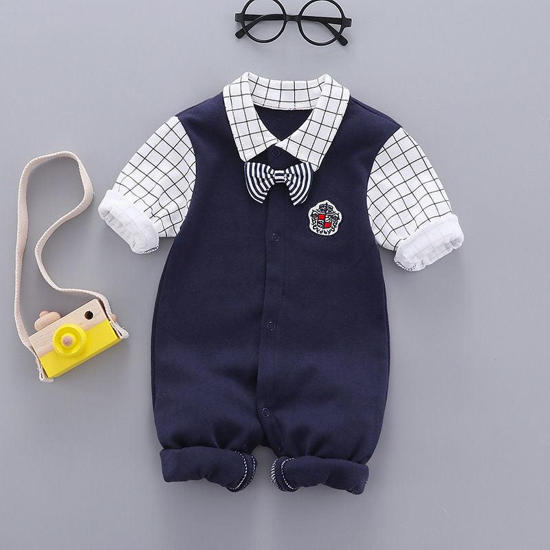 Baby Clothes Cotton Gentleman's Children's Clothes Romper - Almoni Express