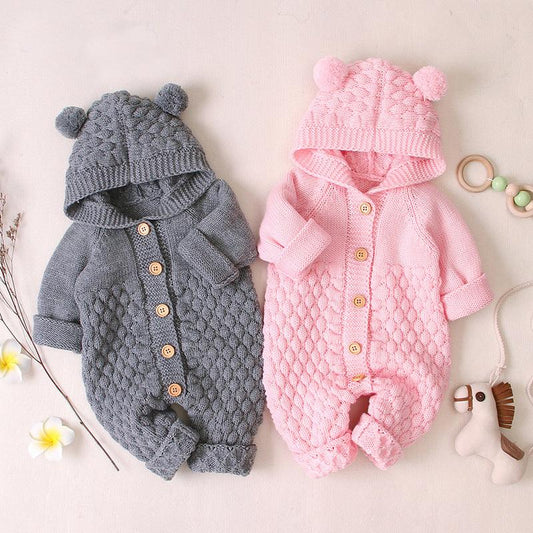 Baby Clothes Knitted Jumpsuit Spring And Autumn Models - Almoni Express