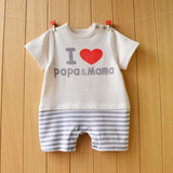 Baby Clothes Short Sleeve Baby Casual Onesies - Almoni Express