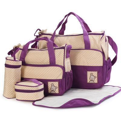 Baby Diaper Bag Suits For Mom Baby Bottle Holder Mother Mummy Stroller Maternity Nappy Bags Sets - Almoni Express