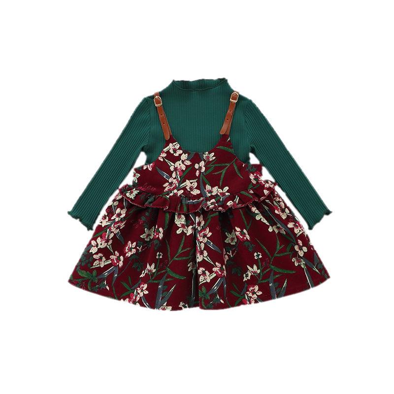 Baby Dress, Girl's Skirt, Autumn 1-2-3 Years Old Baby Clothes, Children's Clothing, A Piece Of E3087 - Almoni Express