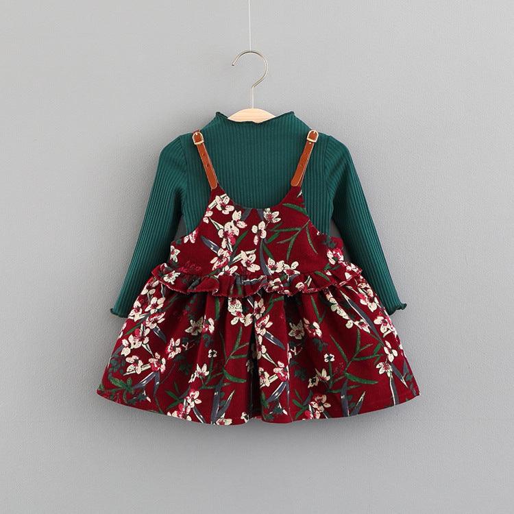 Baby Dress, Girl's Skirt, Autumn 1-2-3 Years Old Baby Clothes, Children's Clothing, A Piece Of E3087 - Almoni Express