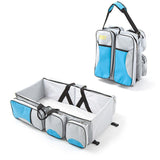 Baby Folding Bed Mommy Bag Portable One-shoulder Mom Bag Multifunctional Large Capacity Portable Outing - Almoni Express