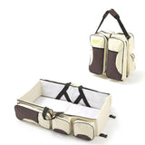 Baby Folding Bed Mommy Bag Portable One-shoulder Mom Bag Multifunctional Large Capacity Portable Outing - Almoni Express