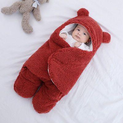 Baby Hold Newborn Thickened Out Wrap Swaddle Sleeping Bag - Almoni Express