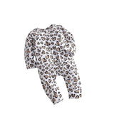 Baby Kids' Rompers Leopard Print Trendy Long Sleeve Rompers - Almoni Express