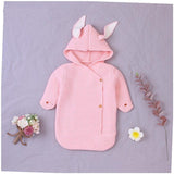 Baby Knitting Rabbit Sleeping Bags Hold Blanket - Almoni Express