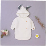 Baby Knitting Rabbit Sleeping Bags Hold Blanket - Almoni Express