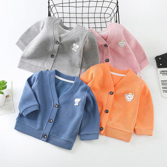 Baby Knitwear Cardigan Jacket Infant Clothing Girls - Almoni Express