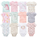 Baby onesies three-piece suit new cotton short-sleeved sweater baby clothes clothes - Almoni Express