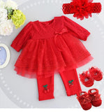 Baby's 100th Anniversary Lace Dress - Almoni Express