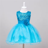 Baby Sequin Dress Flower Girl Wedding Princess Dress - Almoni Express