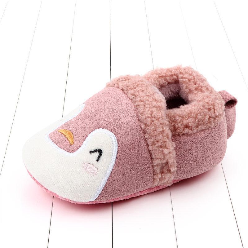 Baby Shoes Adorable Infant Slippers Toddler Baby Boy Girl Knit Crib Shoes - Almoni Express