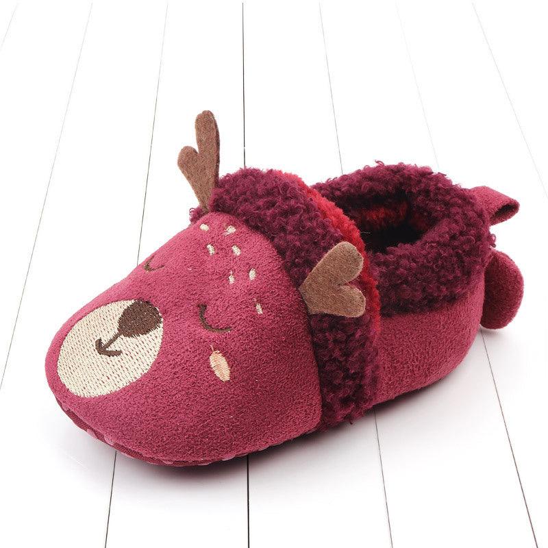 Baby Shoes Adorable Infant Slippers Toddler Baby Boy Girl Knit Crib Shoes - Almoni Express