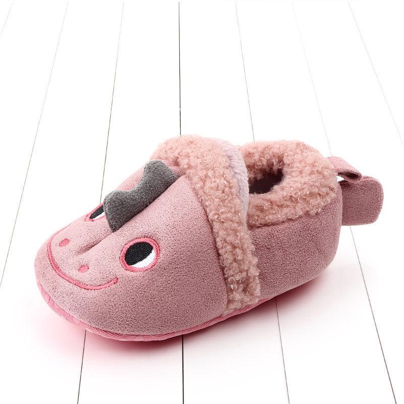 Baby Shoes Adorable Infant Slippers Toddler Baby Boy Girl Knit Crib Shoes - Almoni Express