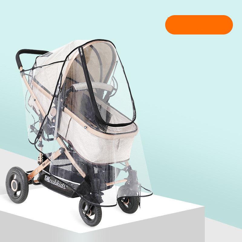 Baby Stroller Transparent Raincoat Windshield For All Seasons - Almoni Express