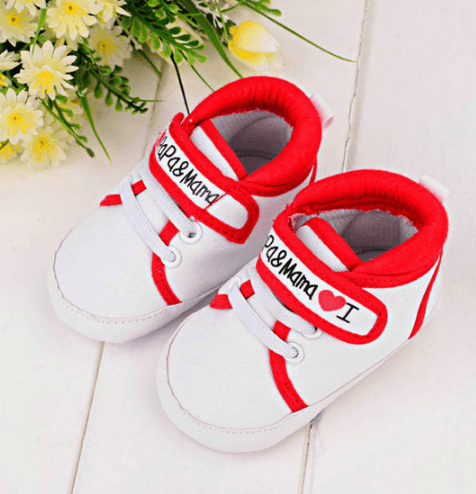 Baby toddler shoes love dad and mom - Almoni Express