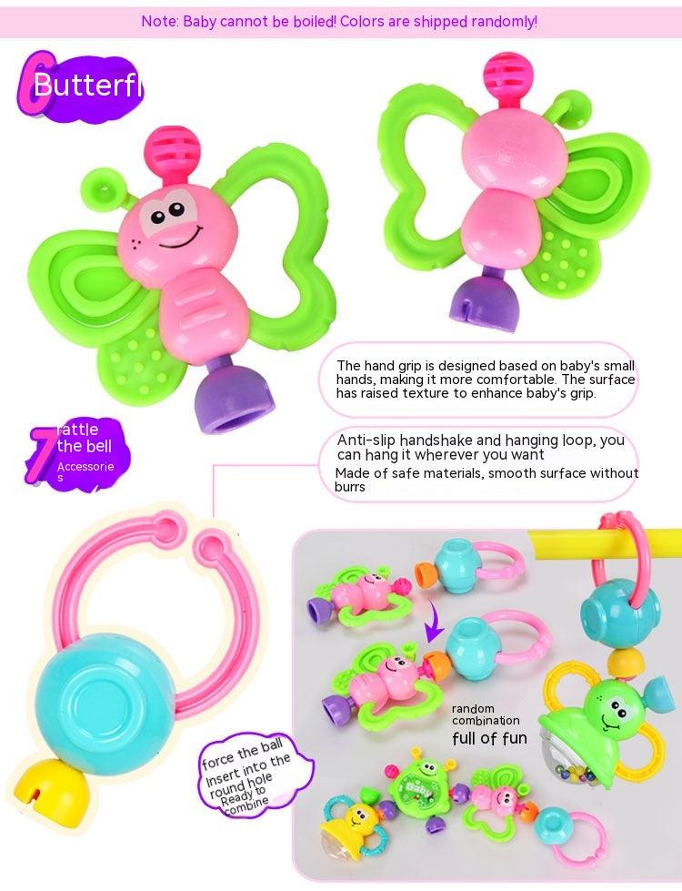 Baby Toys 3-6-12 Months Newborn Rattle 0-1 Year Old Baby Early Childhood Education Toddler Rattle Teether - AL MONI EXPRESS