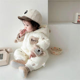 Baby Winter Clothes Velvet Padded Coat - Almoni Express